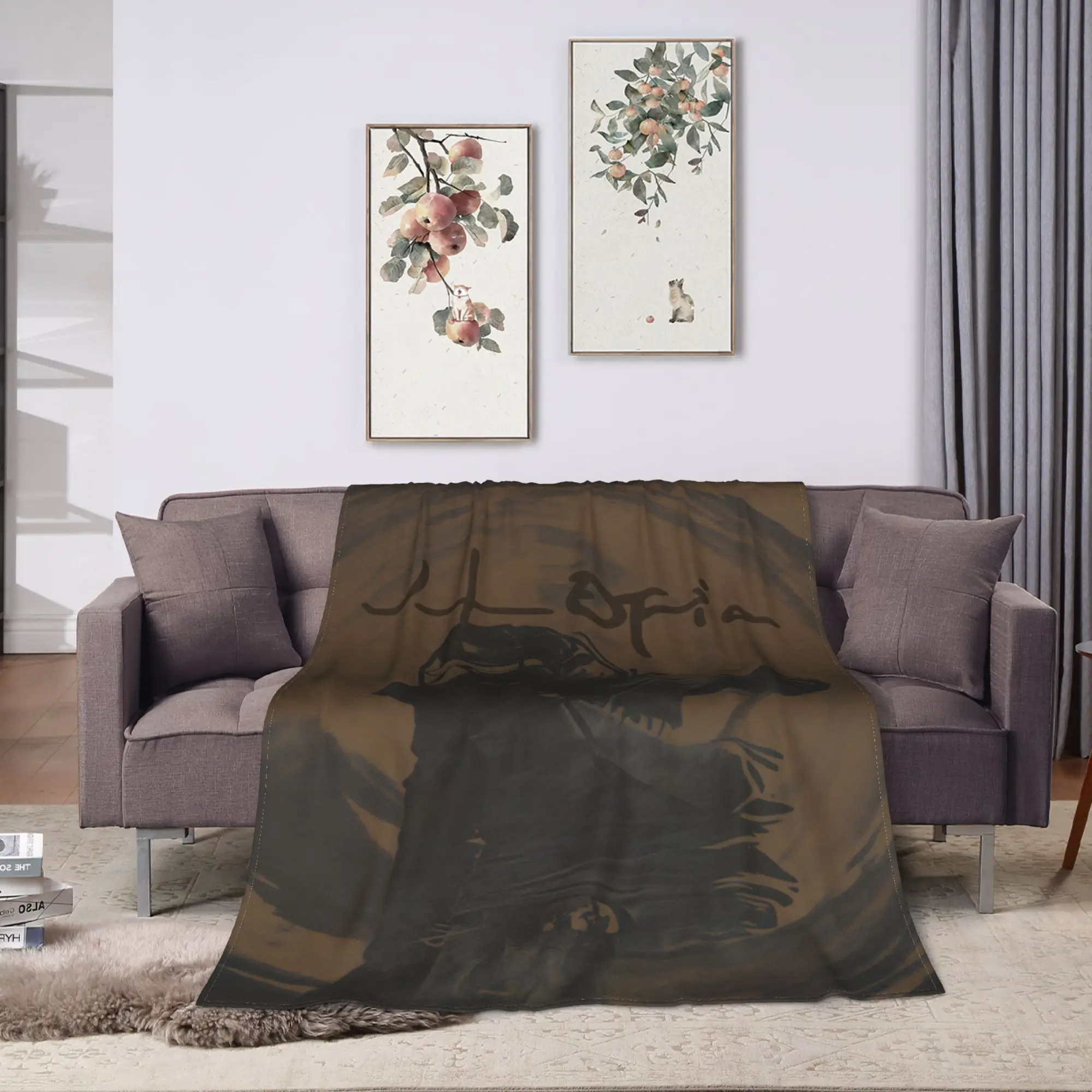 Soft Warm Blankets Picnic Travis Utopia Scotts Rapper Throw Blanket  Flannel Bedspread For Couch Bed Street Trend Sofa Bed Cover