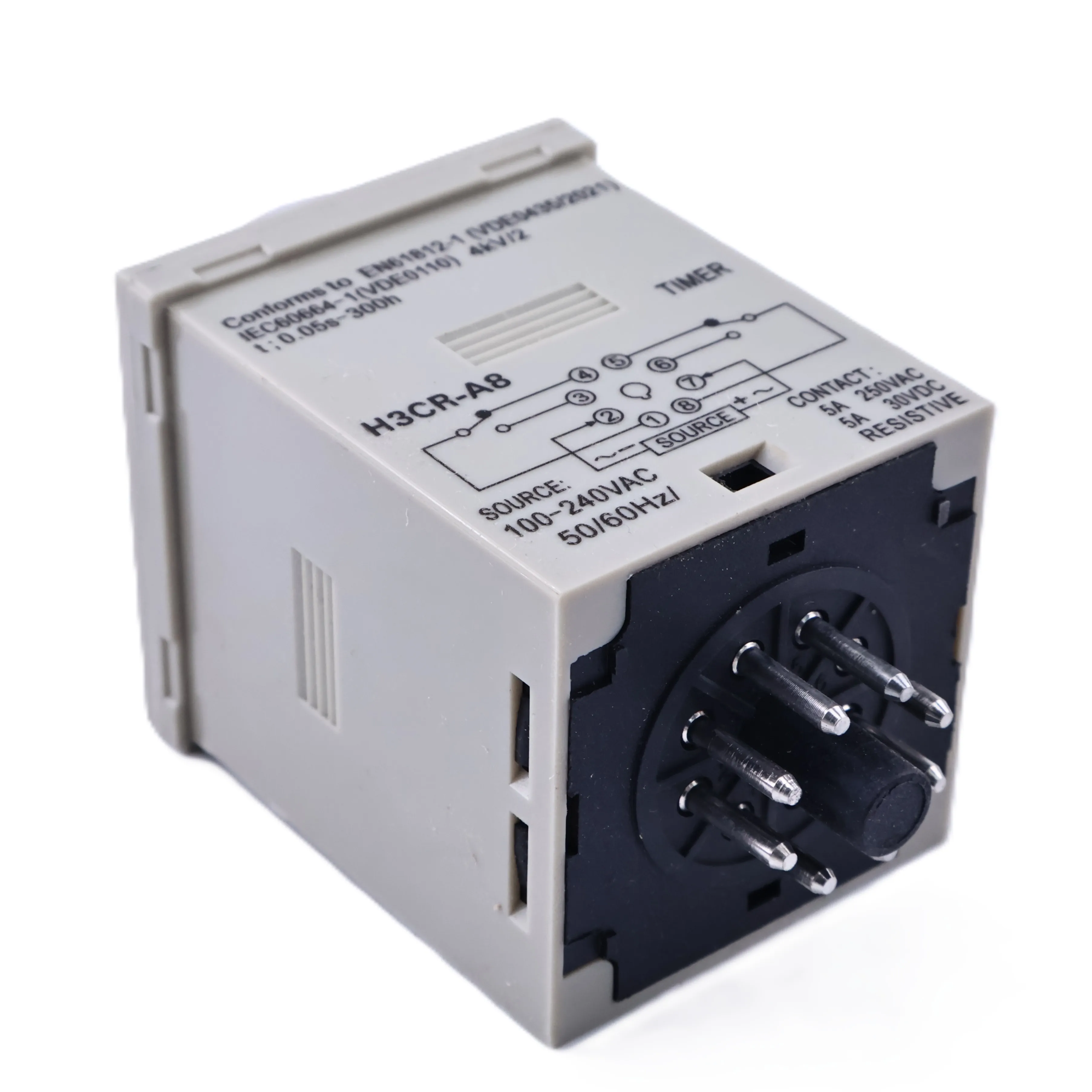 Omron H3CR‑A8 100‑240VAC/DC Multi‑Function Timer Relay 0.05s–300h DPDT 5A 48x48mm Energy Saving And Environmental Protection view 4