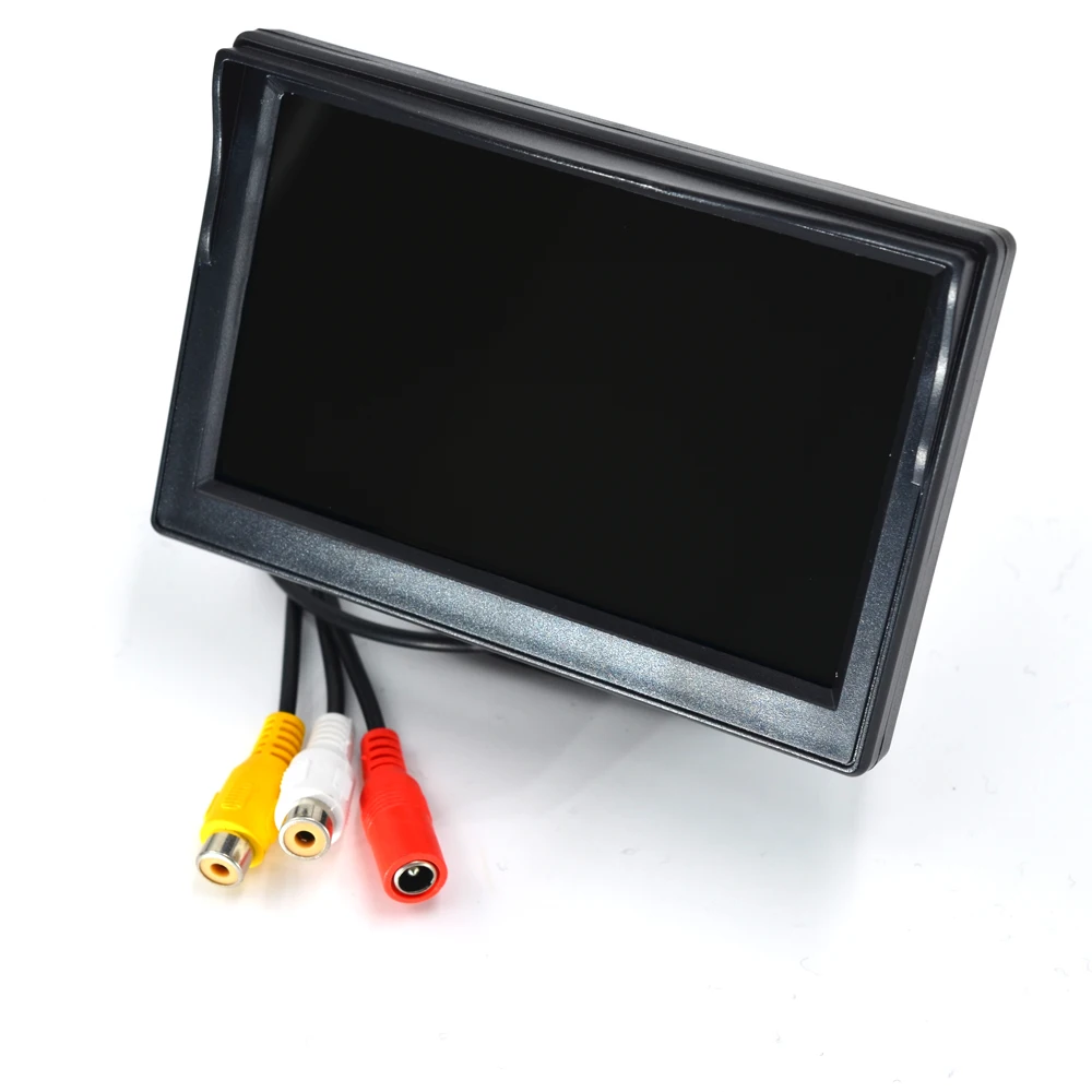 5 Inch for Car Monitor TFT LCD Digital 800*480 16:9 Screen 2 Way Video Input or Wireless Reverse Rear View Camera Parking