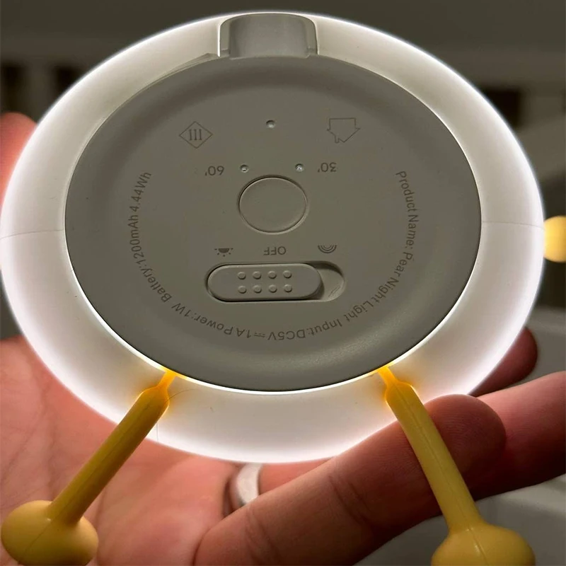 

Cute Silicone Night Light for Kids,Dimmable Nursery Pear Lamps,Kawaii Room Decor Fruit Nightlight Bedside Lamp