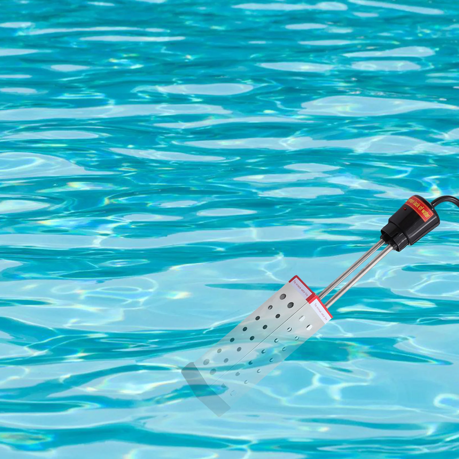 Aquecedor de água para piscina, acessórios aquecedores duráveis, temperatura constante, suprimentos prateados simples