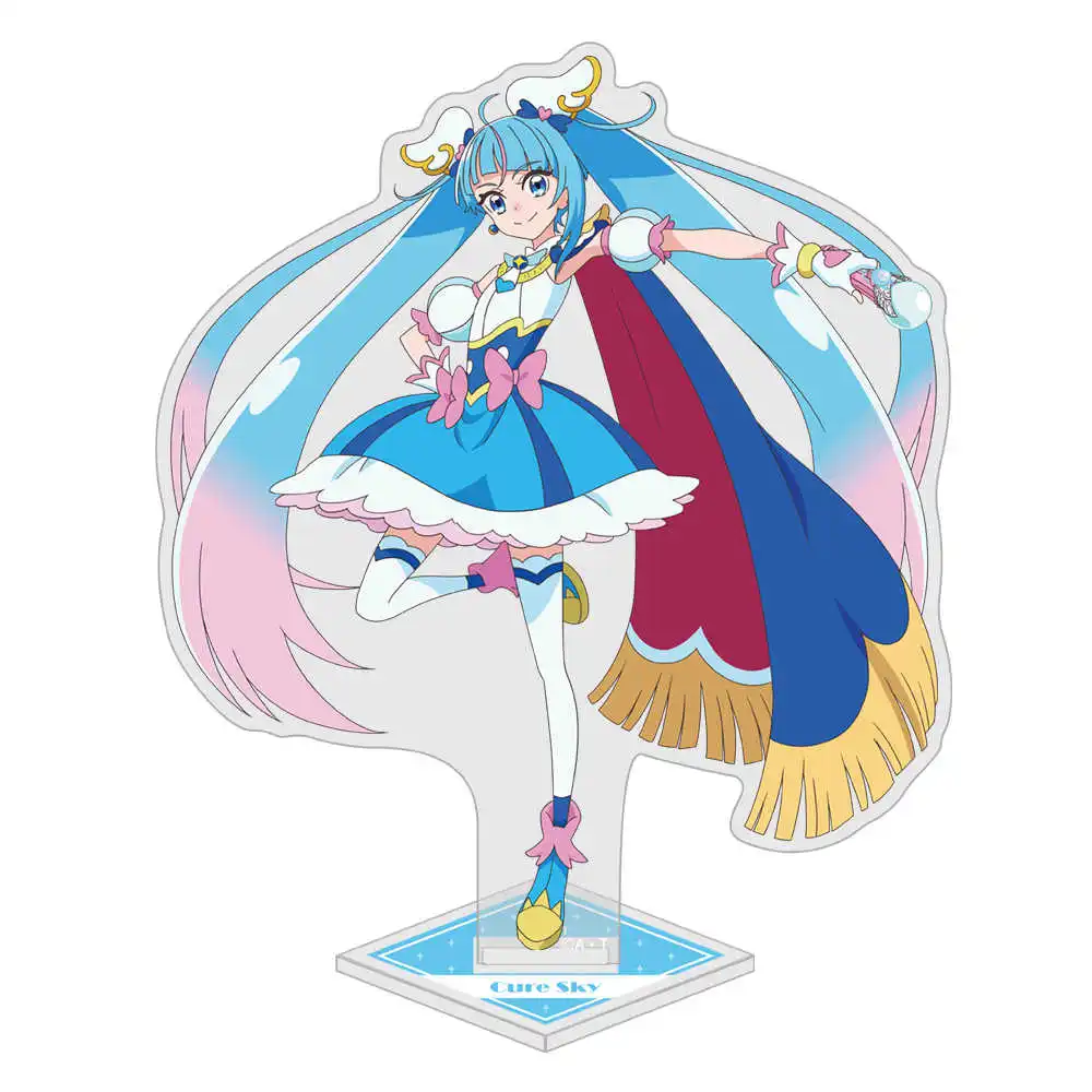 Popular Anime Game Precure, Cura Boneca Stand Acrílico, Maravilhosa Figura Amigável, Acessórios de Placa Modelo, Fãs Presentes, 15cm