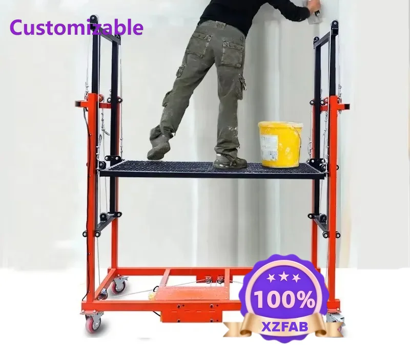 Factory Direct 2026 Modern Mobile Ladder Foldable Electric Scaffolding Lifting Platform Small Scissor Electric Scaffolding