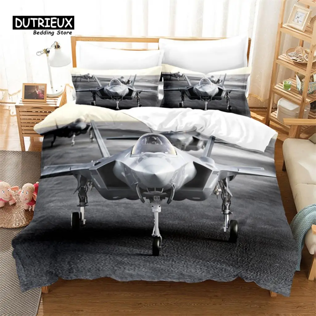 

Flying Tools Bedding Set, 3Pcs Duvet Cover Set, Soft Comfortable Breathable Duvet Cover, For Bedroom Guest Room Decor