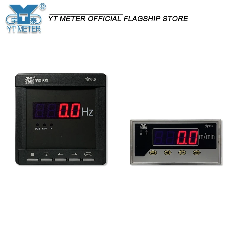 Intelligent digital display tachometer rpm Frequency meter hz Opening meter % meter meter m/min10v100v 220v 380v