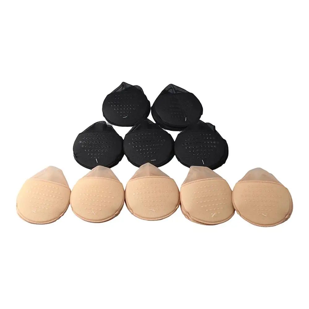 عالية الكعب وسادة للقدم الصيف الفتيات المضادة للانزلاق الأمامية النعال الجوارب غير مرئية نصف النخيل الجوارب النساء الجوارب