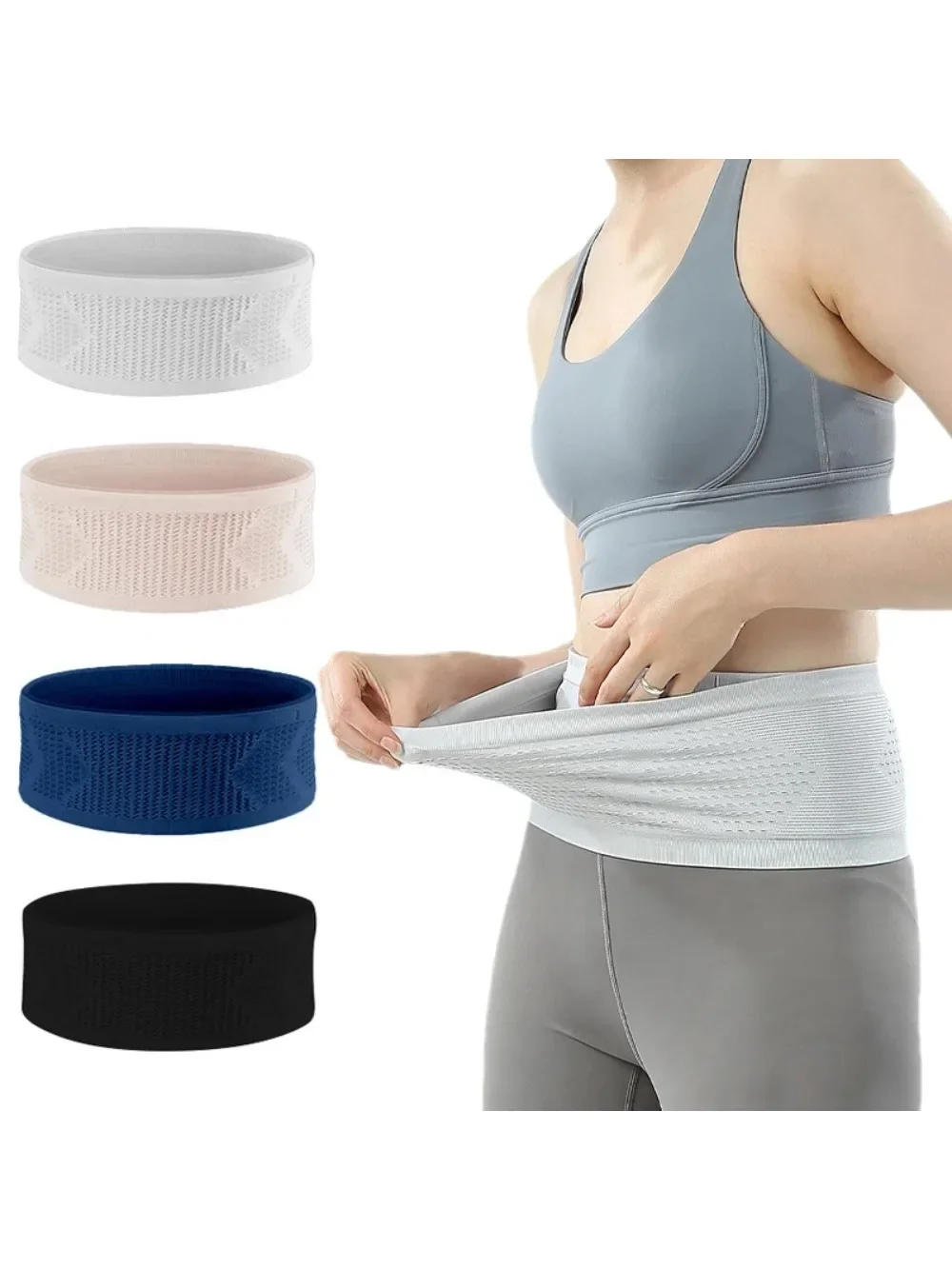 Seamless Running Fanny Pack Invisible Sports Waist Bag - Lightweight Gym Belt with Phone Pocket - Breathable for Jogging/Cycling