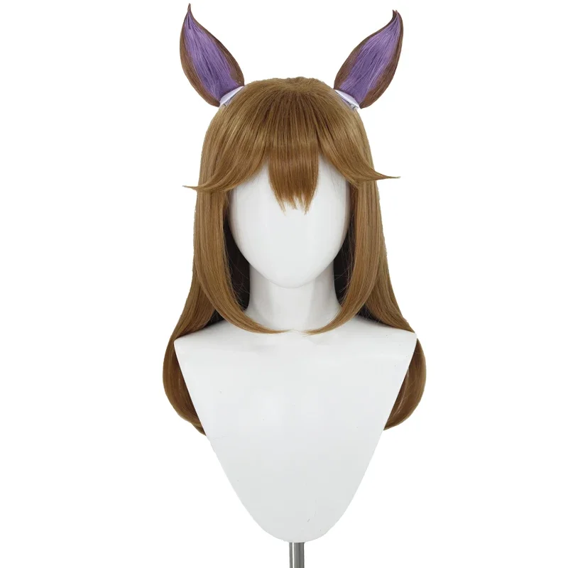 SN55UWOWO Ahri شعر مستعار تأثيري لعبة جامعة الأساطير/LOL تأثيري البوب أهري فوكس 2023 ASU كوس الباروكات أهري الشعر البني 95 سنتيمتر طويلة $5Q @ 1