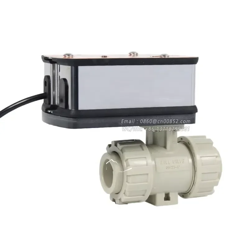 EDAK Electric Modulating Control Valve Fail-safe PPH Plastic Ball Valve Spring-return 4-20mA 0-10V 1/2''-2'' DN15-DN50 2 Way