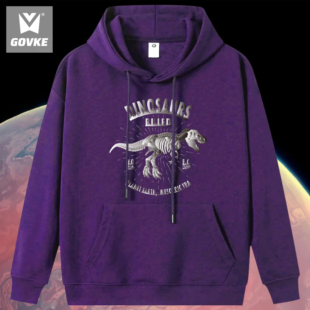 Streetwear Shiny of Dinosaur Design Men's Hoodies Funny Street Printed Unique Design New in Hoodies & Sweatshirts Hoodie