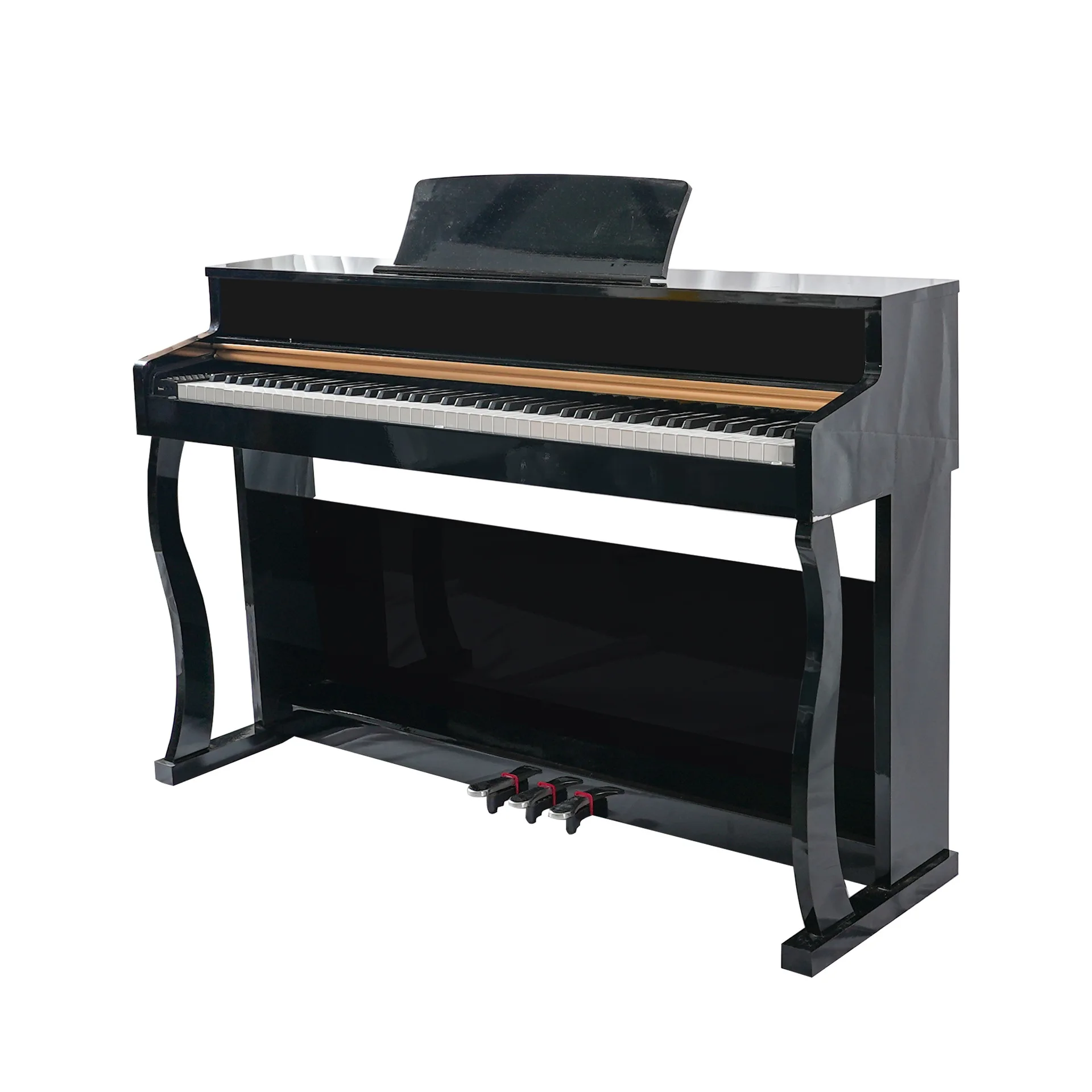88-Key Weighted Digital Piano, Sliding Cover, Multi-Function Home Use Wooden Electric Piano, Full Size Keyboard