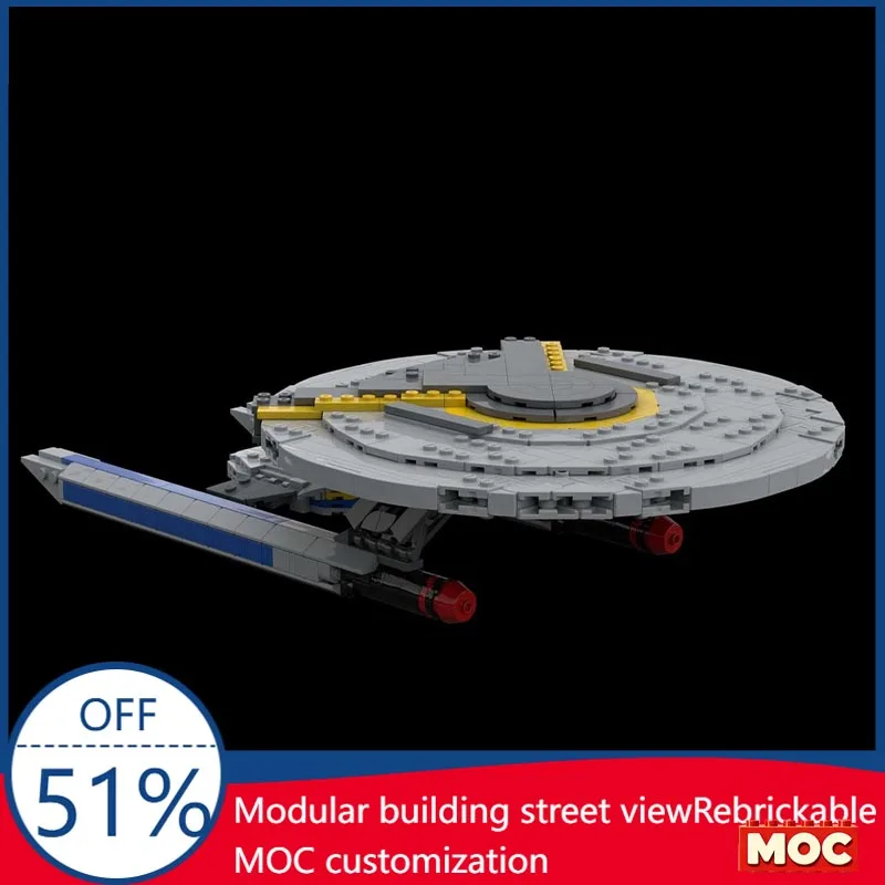 1107PCS Star Trek USS Cerritos California Class Starship MOC Model Custom Blocks DIY Educational Toy For Fans Collection Gifts