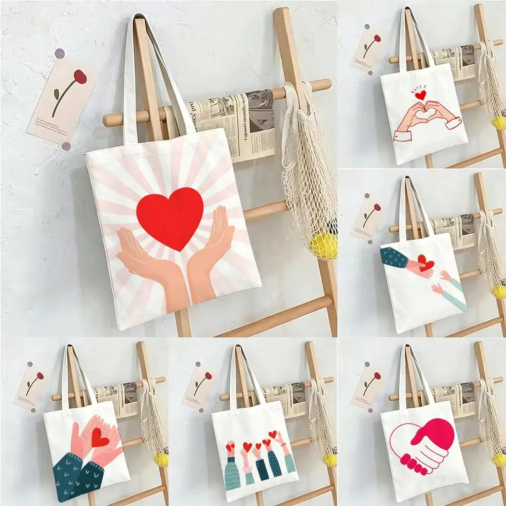 Sacs de rangement Cartoon C-Compassion, sacs de shopping, sacs à main, sacs à bandoulière en toile, sacs de shopping pour femmes, grande capacité