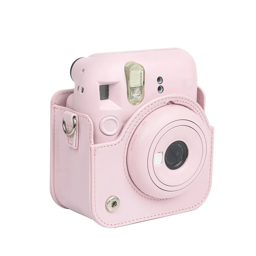 For Instax Mini 12 Camera Case PU Leather Soft Protective Case Trave Bag for Fujifilm Film Camera Bag with Shoulder Strap