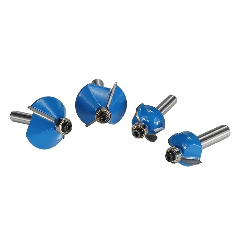 Holz Router Bit 1/4 Schaft Ecke Rundung Router Bit 2 Flöte Hartmetall Cutter Gerade Ende Mühle Gravur Werkzeuge – Detail 5