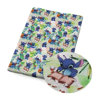 50*145 cm nebo 50*45 cm výprodej Disney kreslené filmy Lilo a Stitch bavlněná látka šicí prošívání patchwork vyšívání DIY materiál 6 nejlepší prodej látka Lilo a Stitch - №1