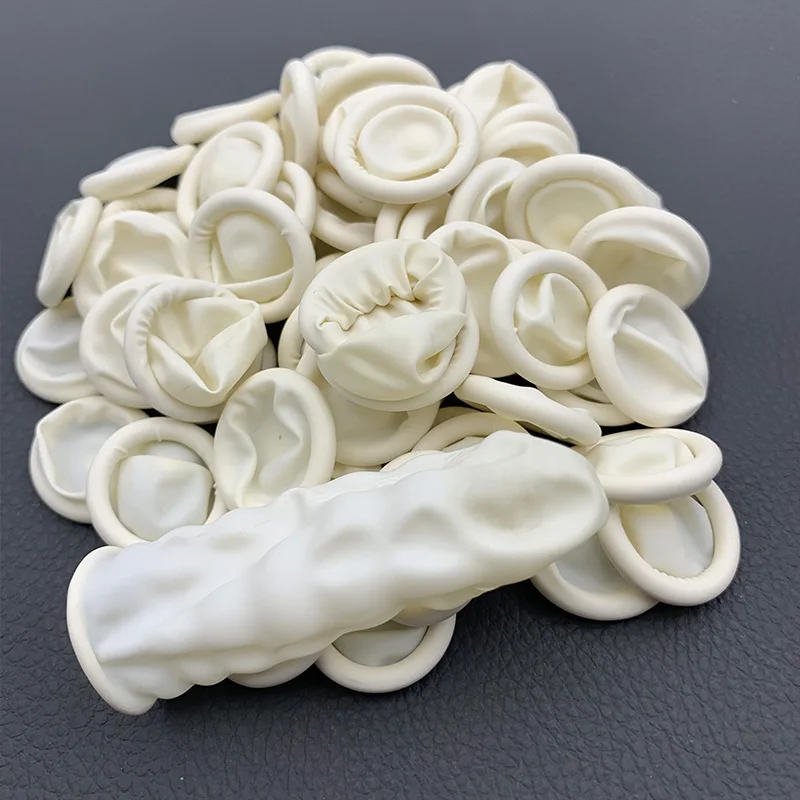20/50Pcs Fingertips Protector Gloves Watch Repair Tool Natural Rubber Gloves Sterile Disposable Powder Free Finger Cots Parts