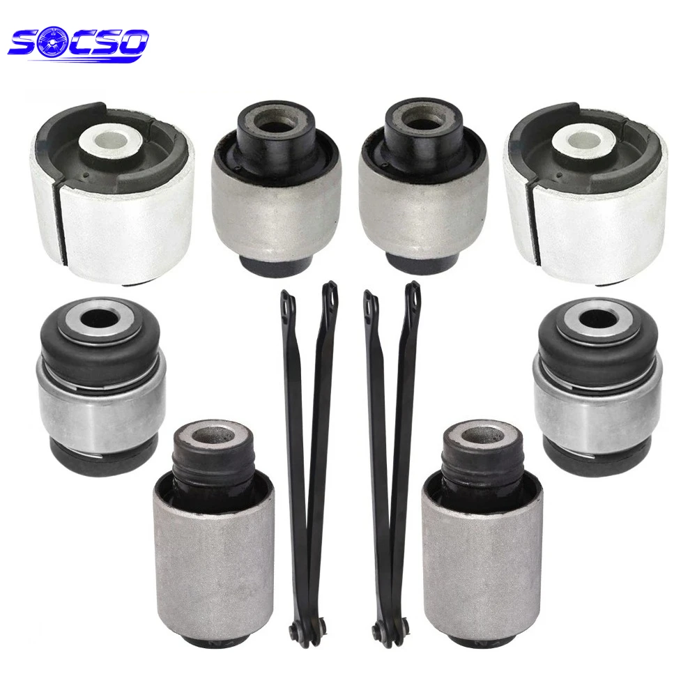

10PCS Rear Axle Trailing Control Arms Bushings Ball Joint Kit for BMW E36 E46 X3 37106069054 33326770813 33321136311