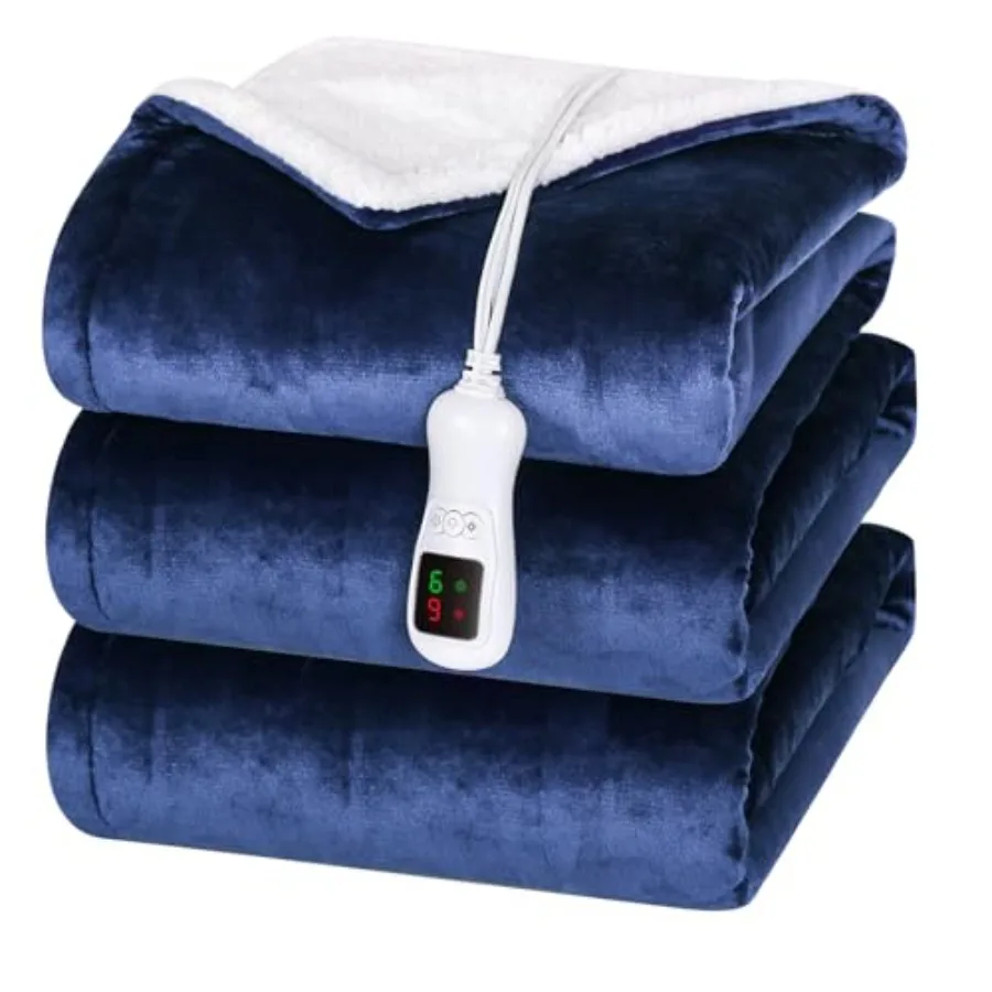 

Electric Heated Blanket Full Size Washable Blanket Warmer for Home for Adults Fast Heating Super Cozy Soft Flannel 72" x 84" 9