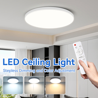 Remote LED Ceiling Lamp Dimmable Modern Ceiling Light 40W 50W 60W Led Lights Fixture With Remote Control For Bedroom Living Room