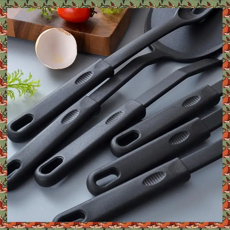 

1Set Of 17 Pcs Kitchen Utensils Black Nylon Kitchen Gadgets Tools For Cook(BPA Free)