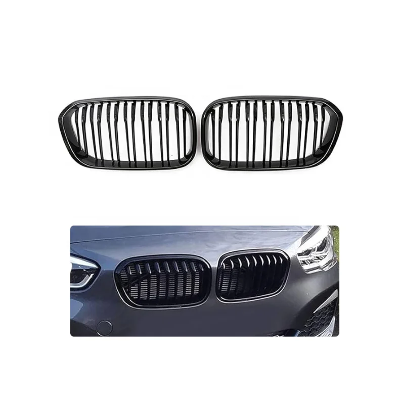 Front Kidney Grille Grill For  1 Serie F20 2015-2018 Facelift