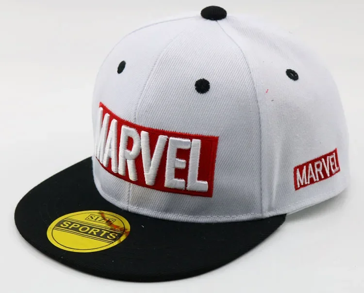 Disney Kid\'s Baseball Cap Avengers 2024 Spiderman Captain American Flat brim Hat Boys Girls Baby Children Caps