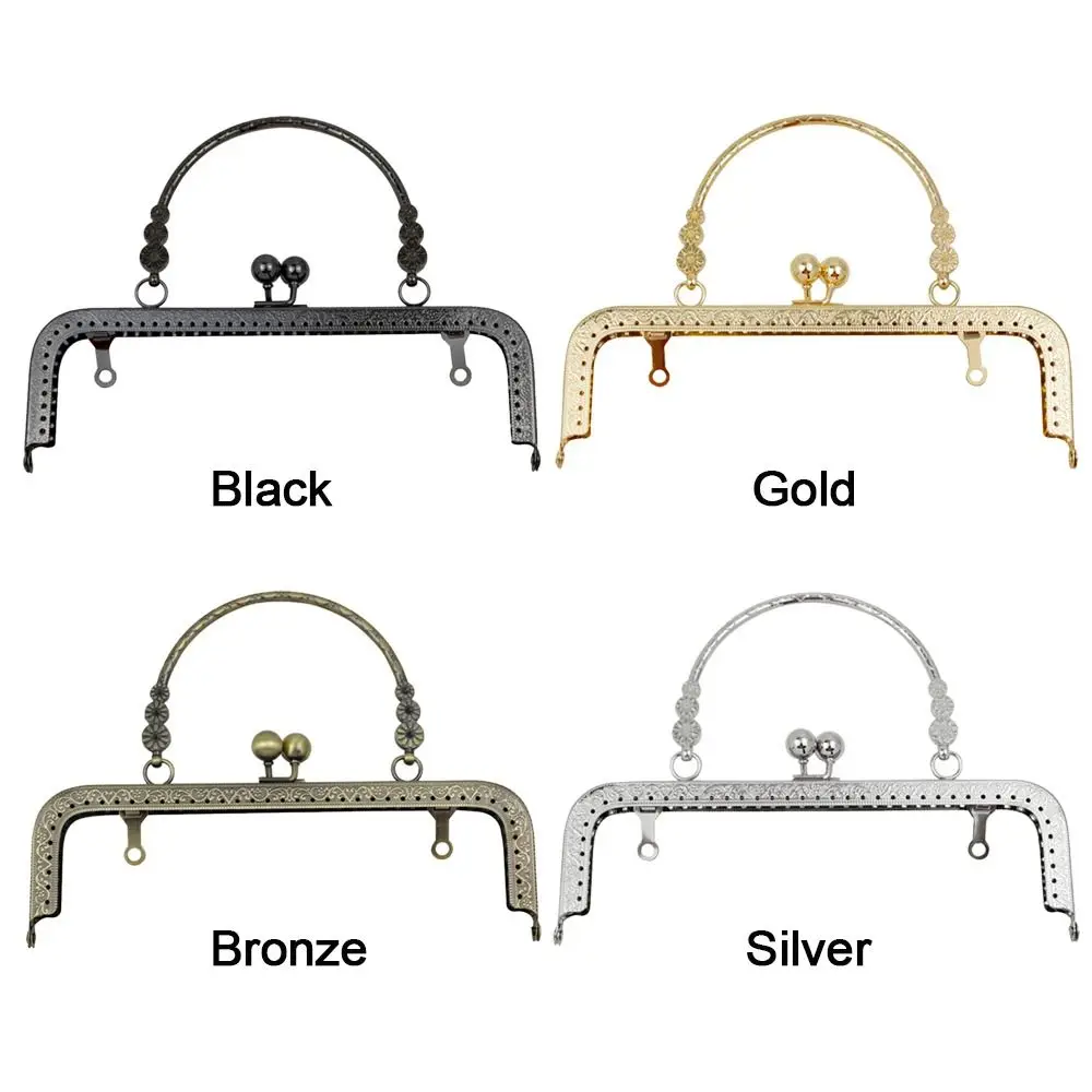 Vintage Purse Clasp Frame Bag Kiss Clasp Lock Metal Purse Frame for DIY Craft Purse Bag Making