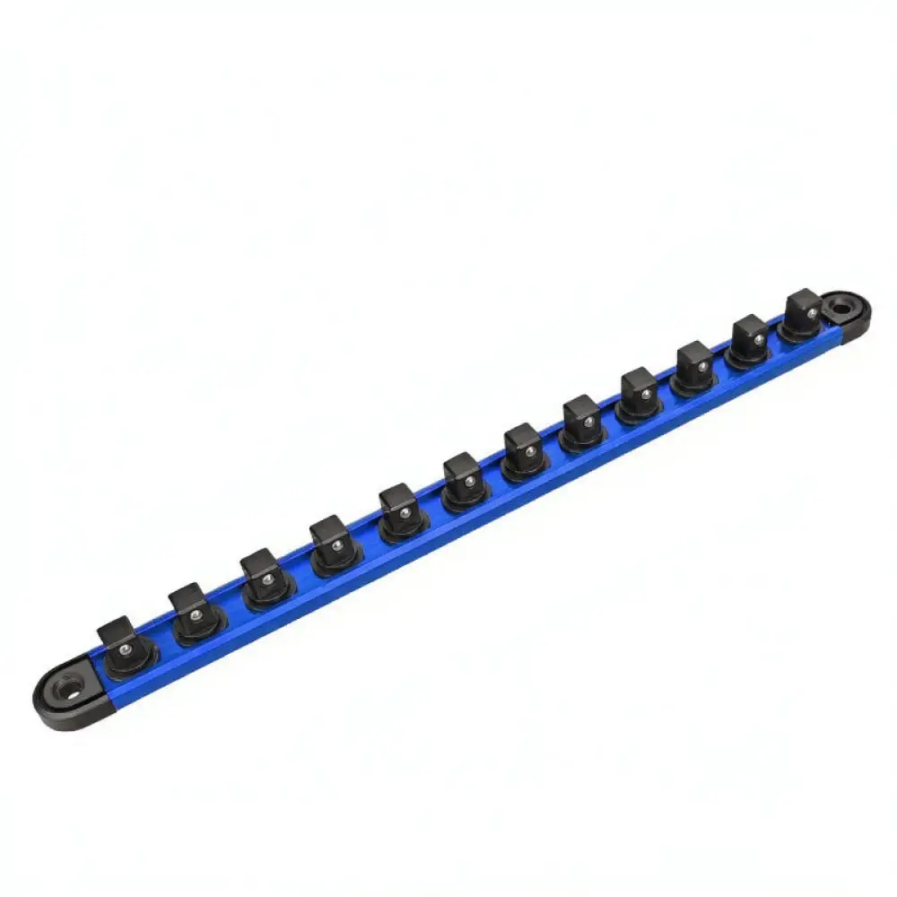 For Yunbei Magnetic Socket Rail Holder Metal Storage Tray Rack Tool Organizer For Mechanical Repair Workstation Hand Tools