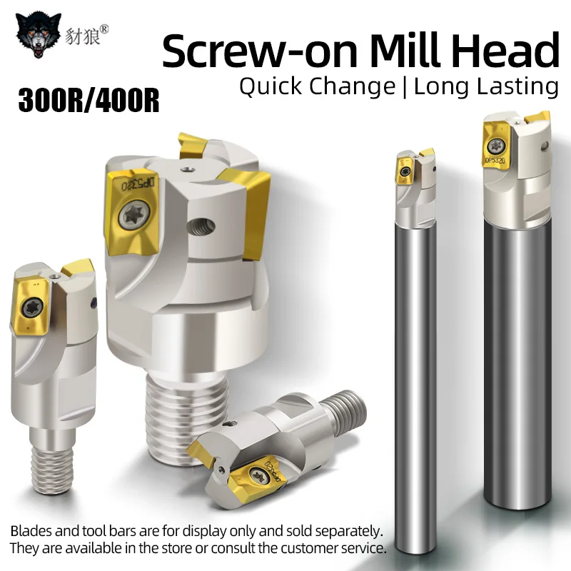 

Locking Knife Head BAP300R BAP400R Seismic Lock -type Milling Cutter Head Threaded Knife Header Can Be Replaced M6 M8 M10 M12
