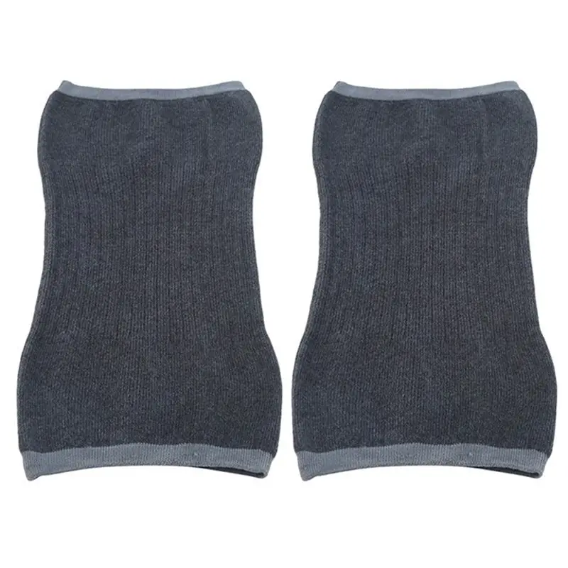 

AEF6-2 Pair Cashmere Knee Braces Supports Leg Warmer Winter Warm Thermal Cycling Ski Knee Brace Pad Thicken Knee Pads