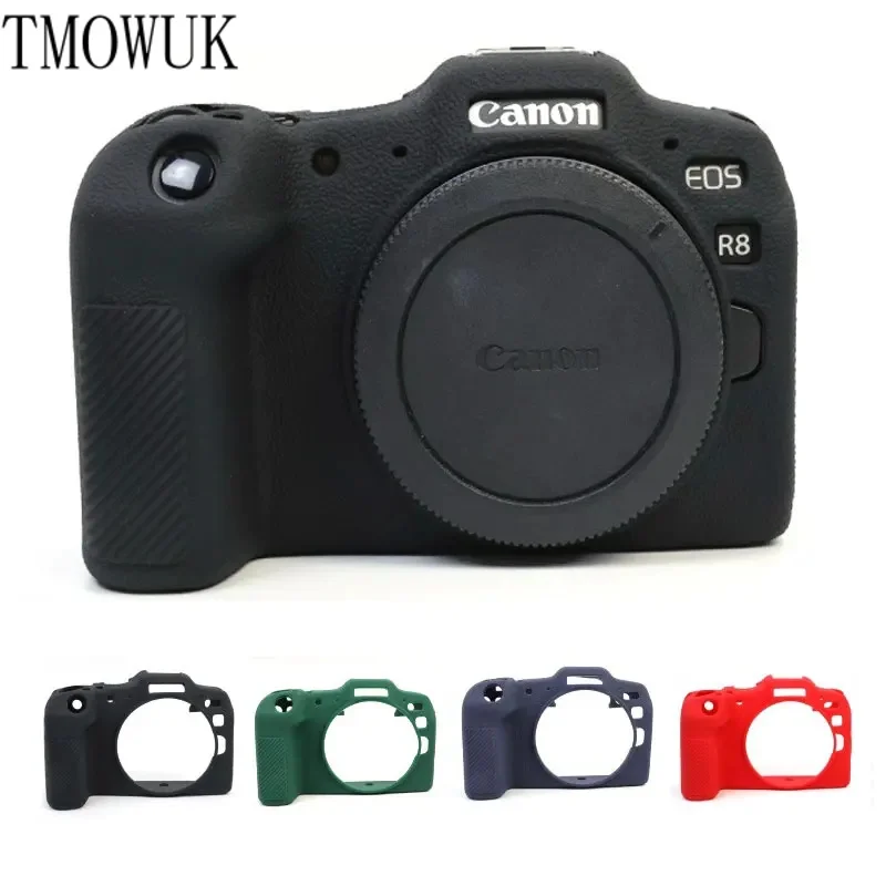 

For Canon EOS R8 Dustproof Anti-fall Portable Camera Bag Camera Silicone Cover Anti-slip Grip Soft Protective Case