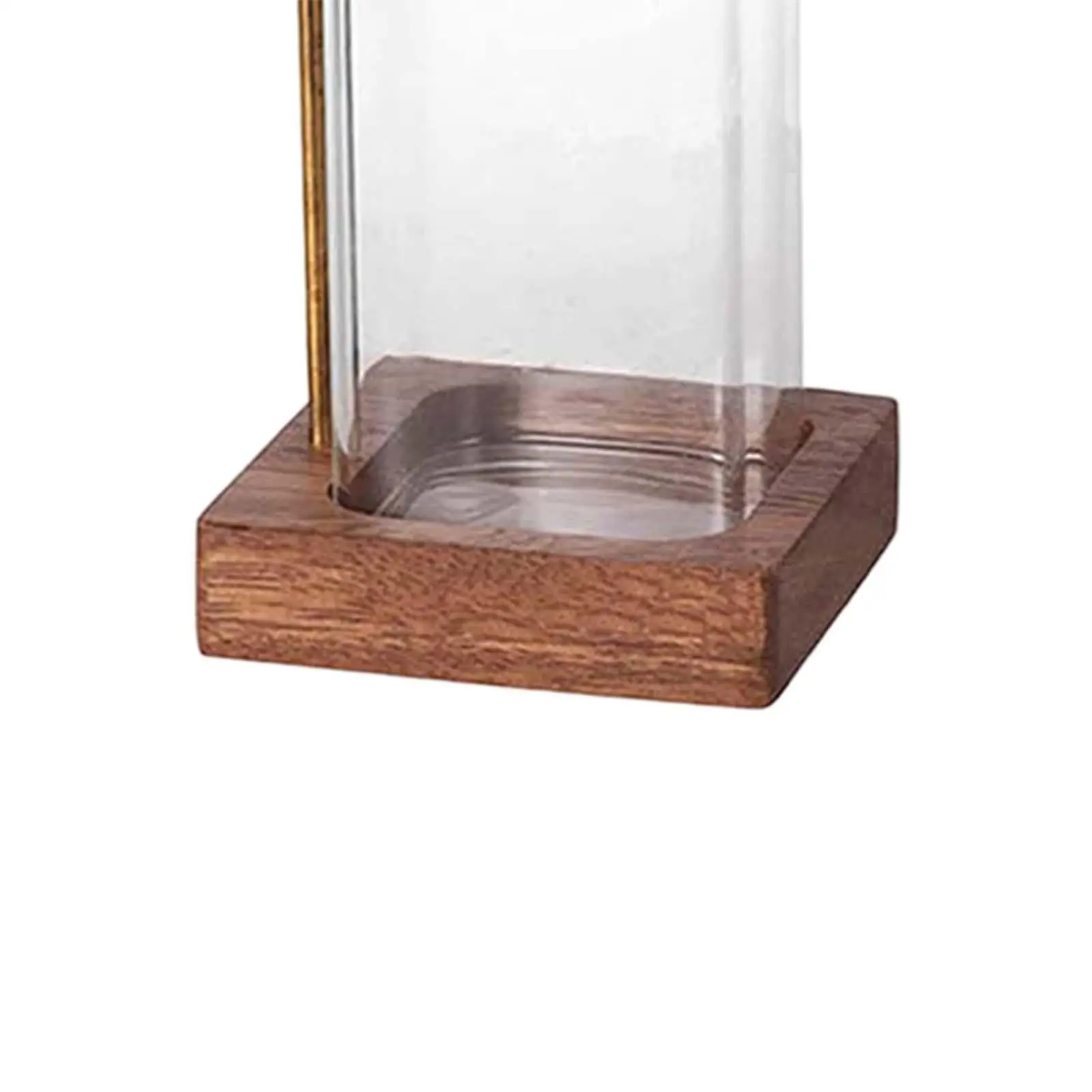 Wooden Backflow Incense Burner Holder with Glass Ash Catcher for Yoga Meditation Home Decor