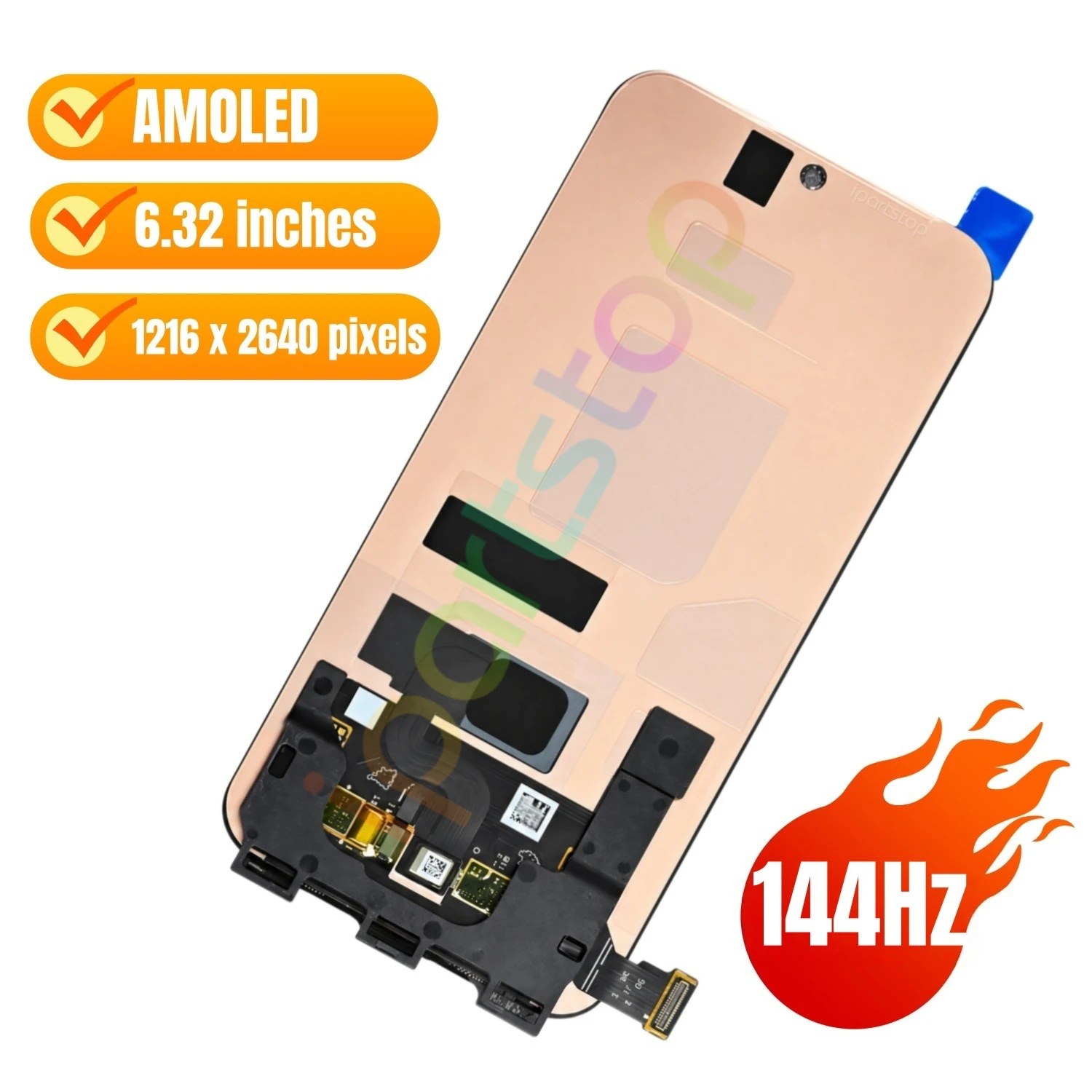iParts Replacement New Display for Oppo Find X9s Pro 5G PME110 144Hz AMOLED Touch Screen Assembly with Fingerprint Sensor OEM