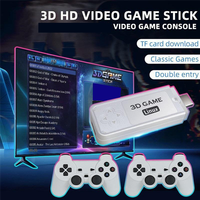 Y6 Game Console Home Video 4K HD Game Stick 2.4G Wireless Dual Player Controller Video Game Media Player-128G