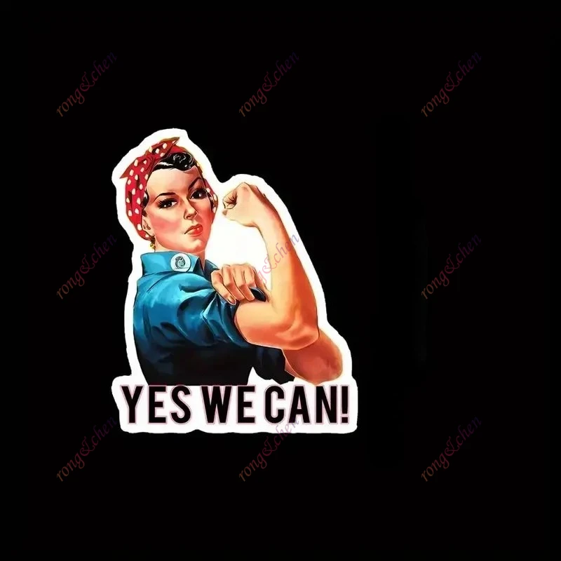 Креативная наклейка для автомобиля "Yes We Can", водонепроницаемая