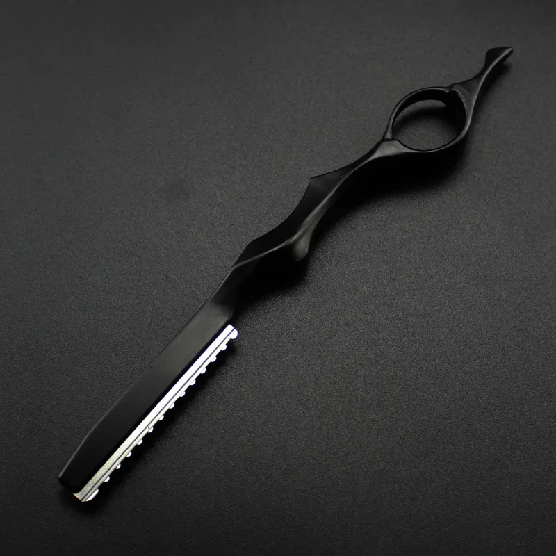 Hair Scissors Cutting Barber Razor 2in 1 Hair Shavel Japan Steel Professional Sharp Barber Hair Shaver Cutting Knife Salon Tools