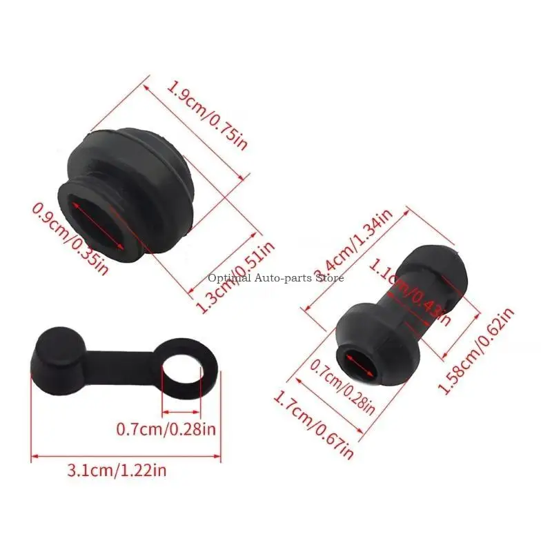 

Brake Upper Lower Caliper Shock Absorbers Sleeve Dust Cover Motorbike