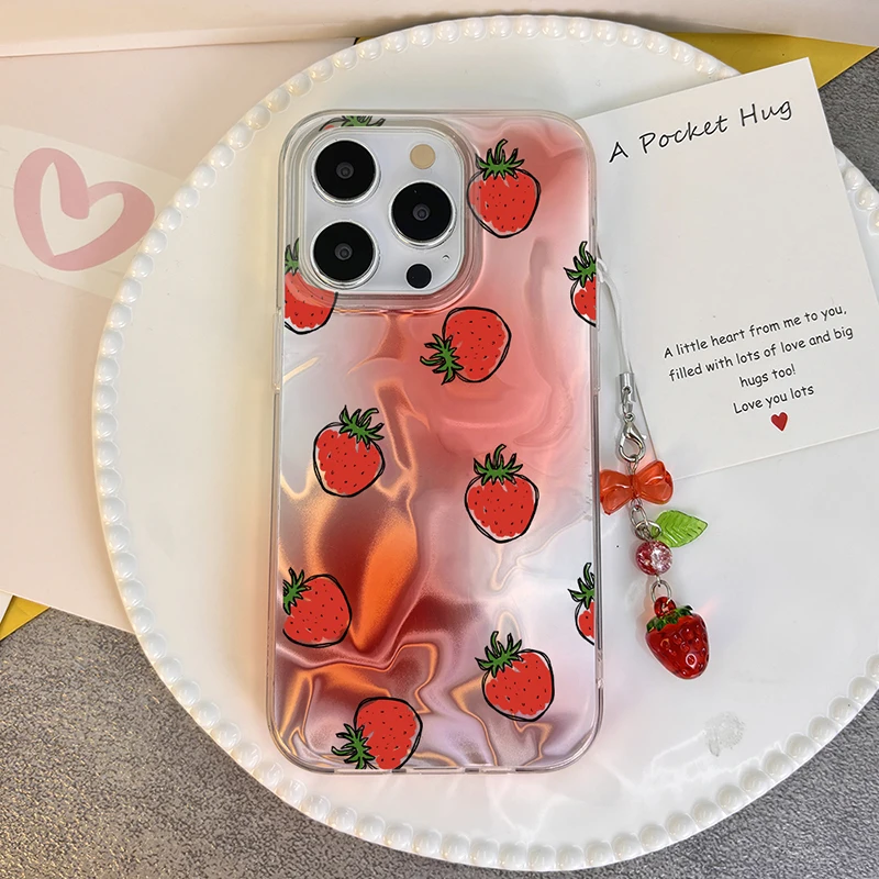 Strawberry Case For Samsung Galaxy S26 S25 A55 S24 S23 Ultra S21 S22 Plus S20 FE A17 A07 A56 A36 A54 A15 A25 A35 A14 A34 Cover