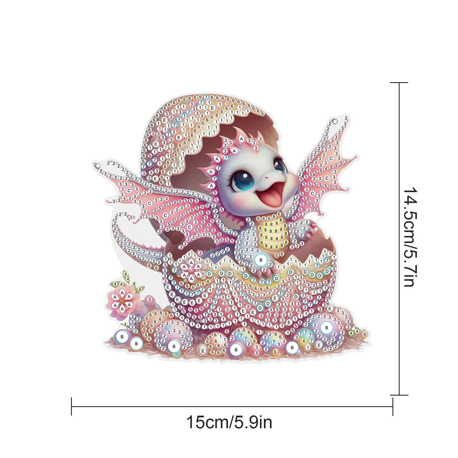 Diamond Art Painting Pendant Kits,DIY Shell-breaking Diamond Art Painting Hanging Art Kit Window Kit for Adults home Decoration