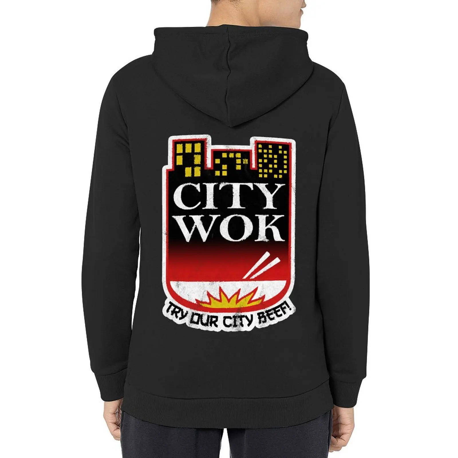 

City Wok logo inspired by South Park Hoodie aesthetic clothing men's sweat-shirt anime clothes korean autumn clothes tracksuits