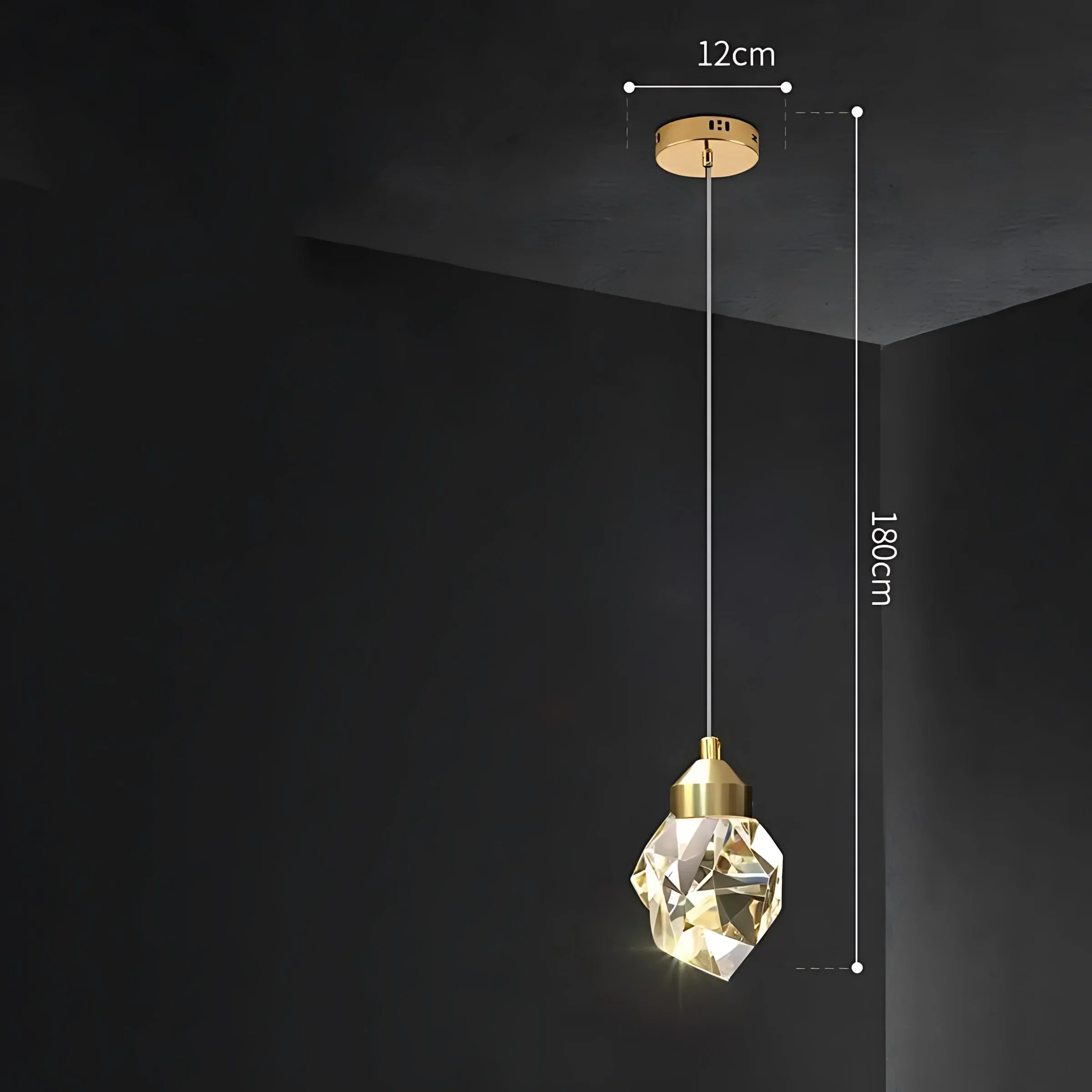 Nordic Light Luxury Crystal Home Decor Pendant Lights Modern LED Chandelier Simple Bedroom Living Dining Room Pendant Lighting