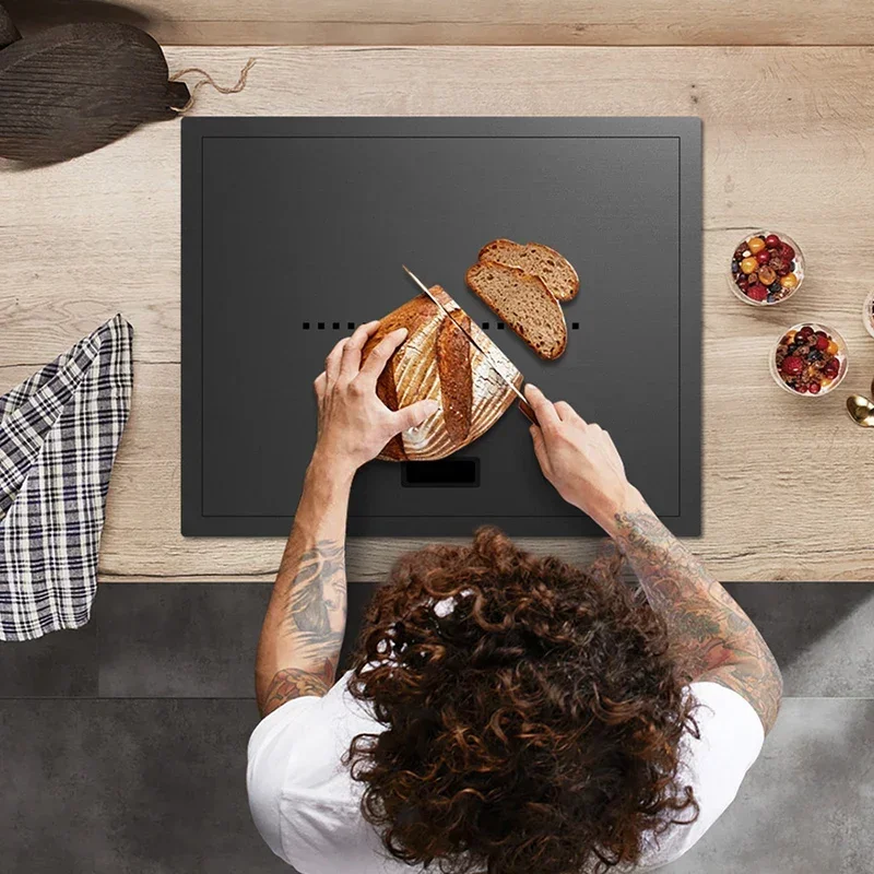 ASRAS Nanometer Hidden Bar kitchen Sink 304 Stainless Steel Flip Cover  Handmade Small Size  Sinks With Cup Rinser