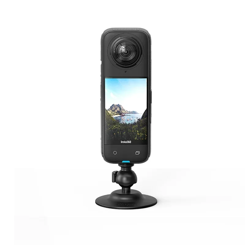 Base di montaggio flessibile regolabile per base adesiva a sfera Insta360/DJI/GoPro lavabile e riutilizzabile per action camera