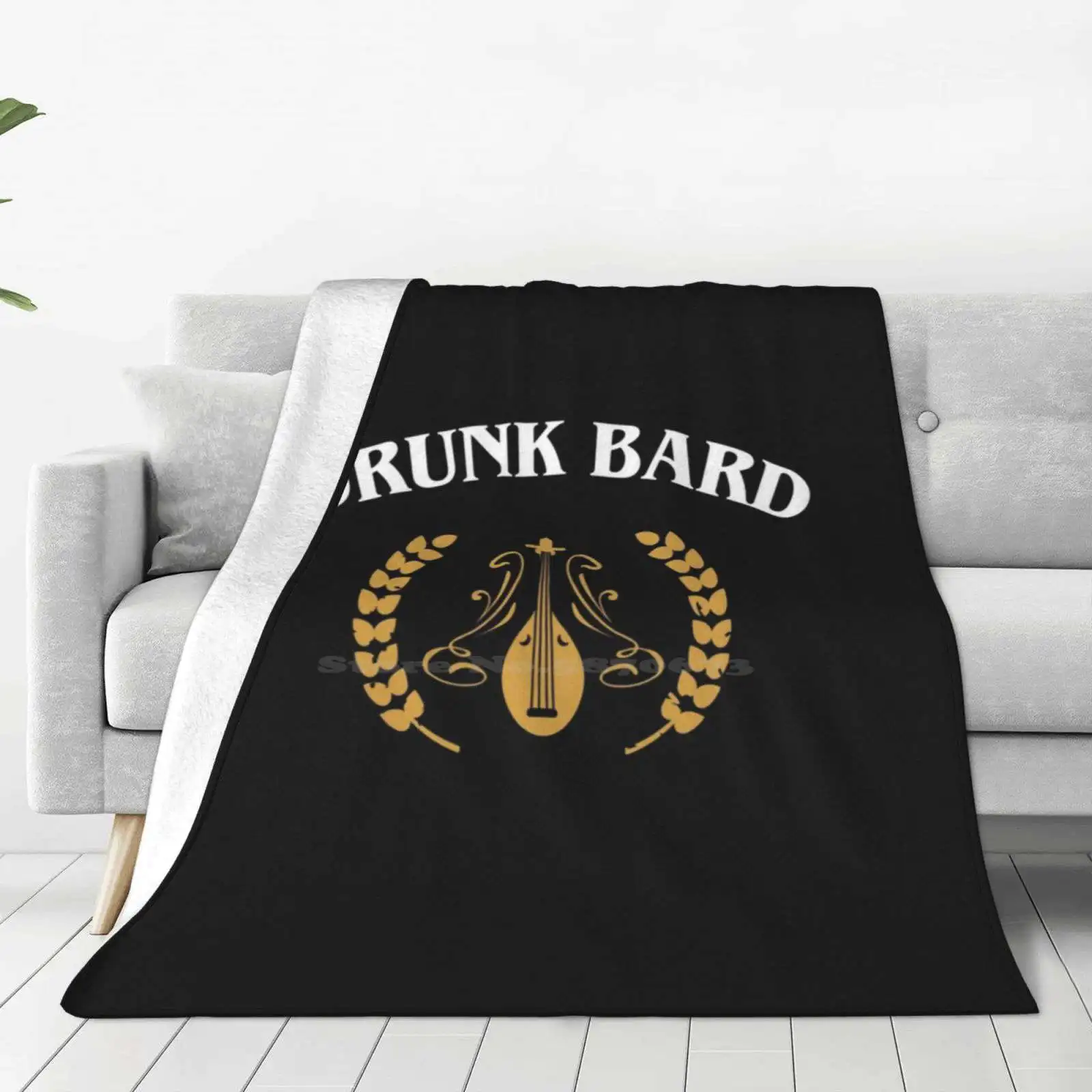 Drunk Bard Meme For Home Sofa Bed Camping Car Plane Travel Portable Blanket Bards And Dragons Dnd D And D Pathfinder Eldritch