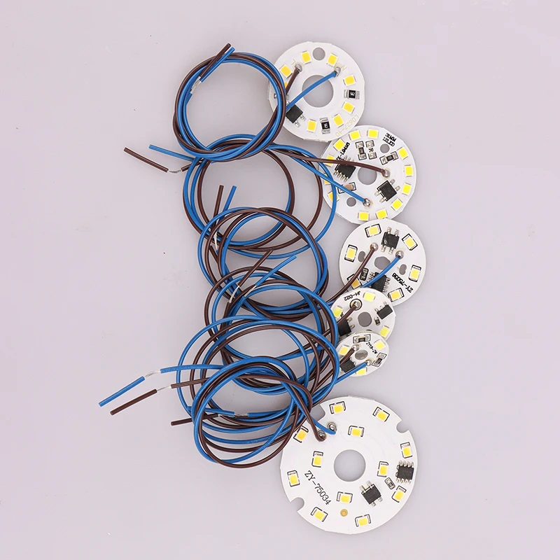 New「2W 3W 6W AC 220V Circular Pendant Light Renovation Patch Cold Warm White Lamp Beads For Bulb No Need Driver LED Chip」