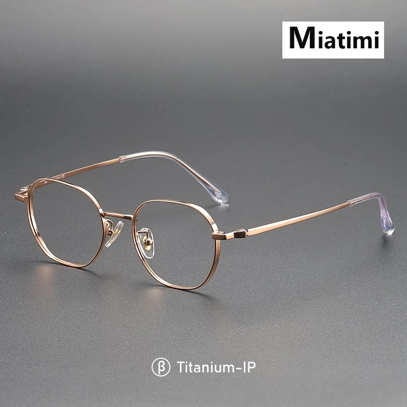 

2026 модная удобная оправа для очков в стиле ретро, круглая роскошная оправа для очков из чистого титана, женские очки по рецепту