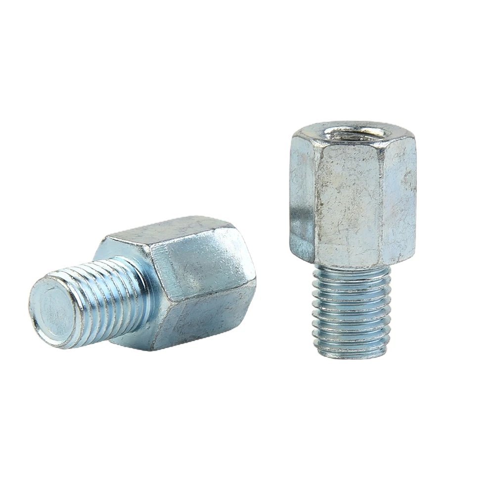 2pcs 8mm-10mm clockwise threaded Screws for Motorcycle or Scooter Mirror Adapters High strength material Screw