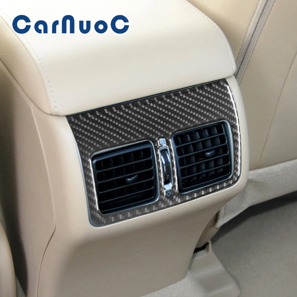 

Car Rear Console Cover Sticker For Toyota Camry 2012-2014 Decorative Strip Accessories Auto Carbon Fiber Interior Mouldings