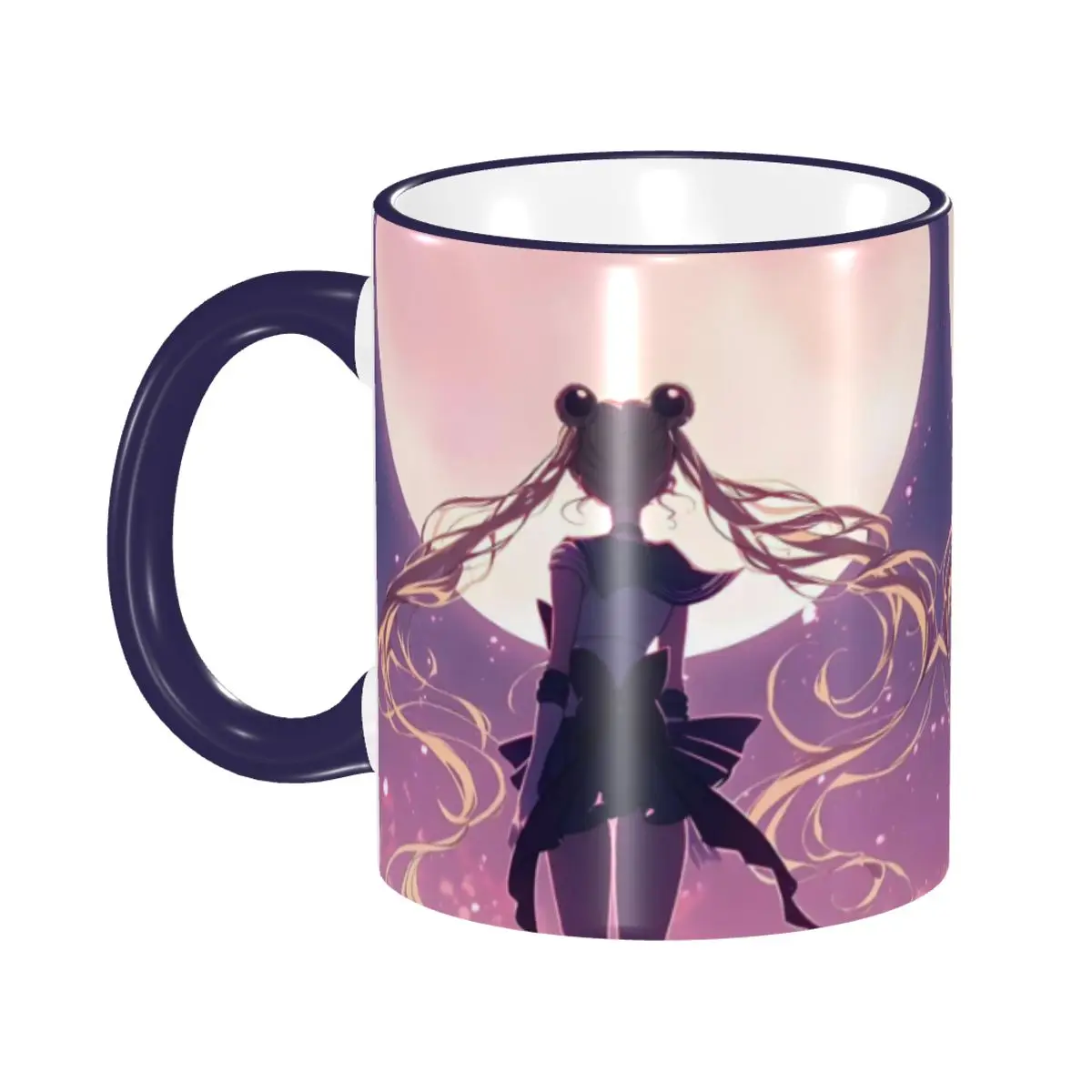 

Customized S-Sailors Moons Cartoon Mugs Dark Lady Coffee Ceramic Mug Cup Creative Present
